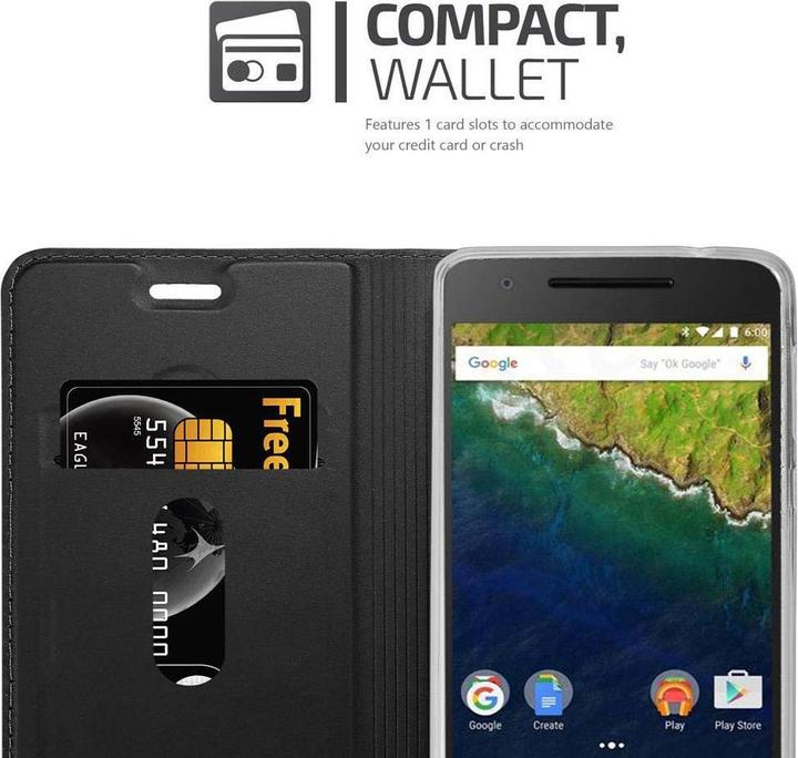 Actual product image Cadorabo Book Classy Style Cover (Huawei Nexus 6P)