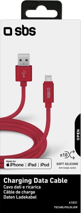 Produktbild SBS Lade- und Datenübertragungskabel Lightning Kollektion Polo (USB 3.0)