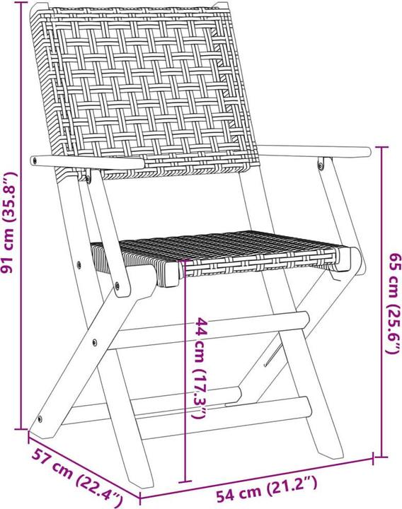 Produktbild vidaXL Gartenstuhl