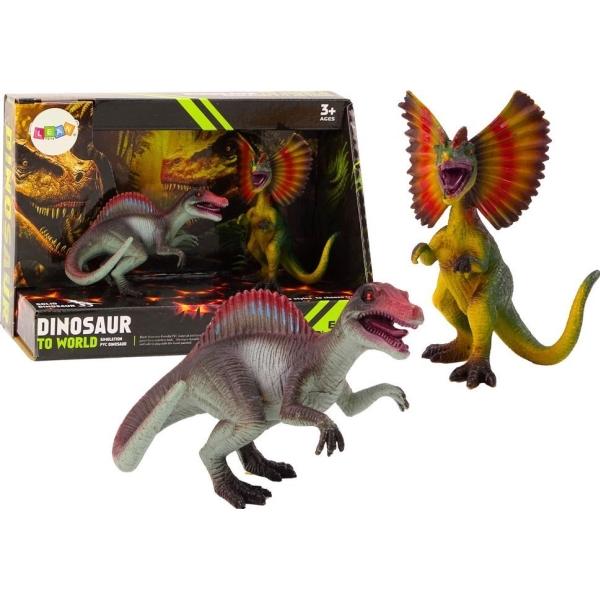 Lean Toys Dinosaurierfiguren Spinosaurus Dilophosaurus 2 Stück (19029)