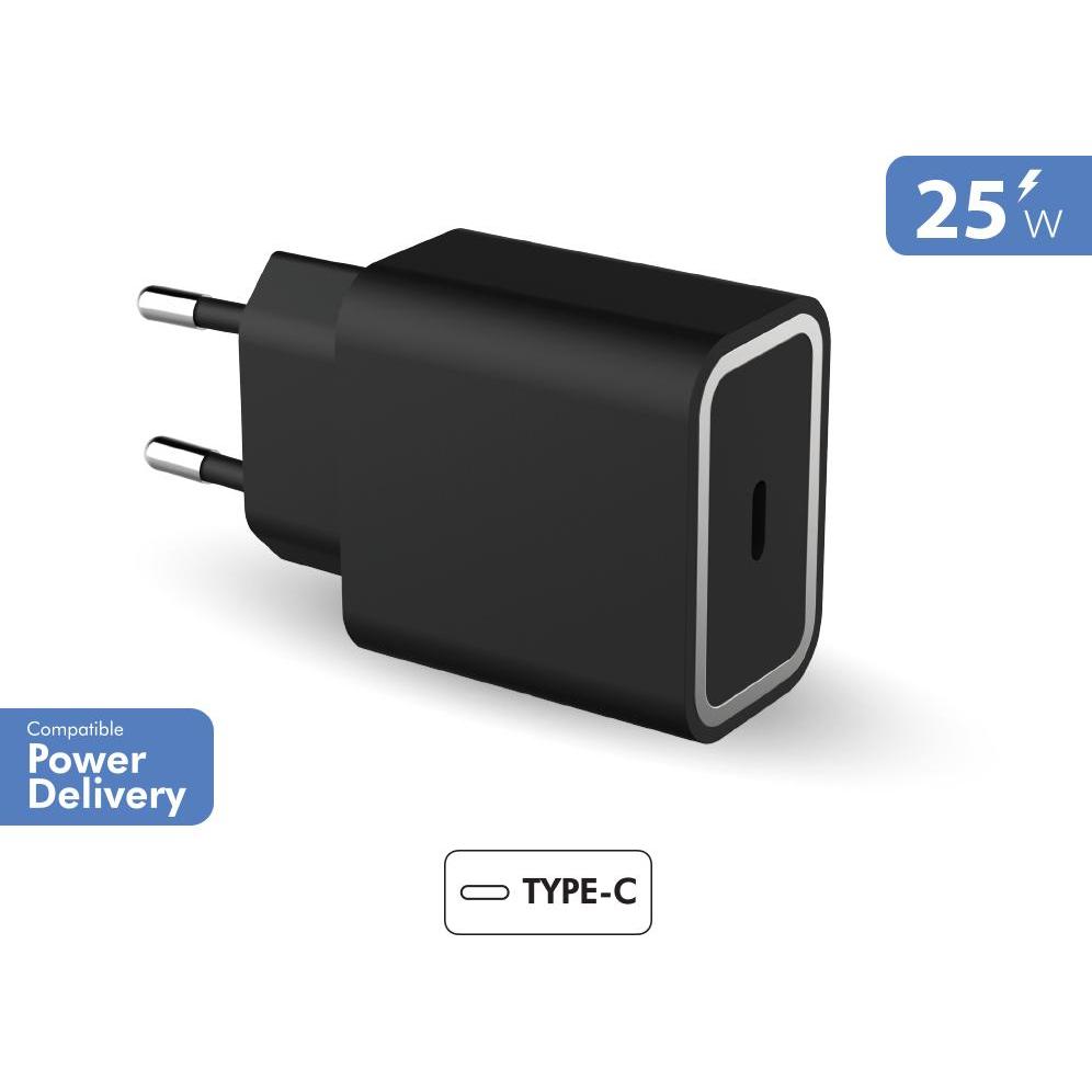 Force Case FPLICS1C25WPDRB (25 W), USB Ladegerät, Schwarz