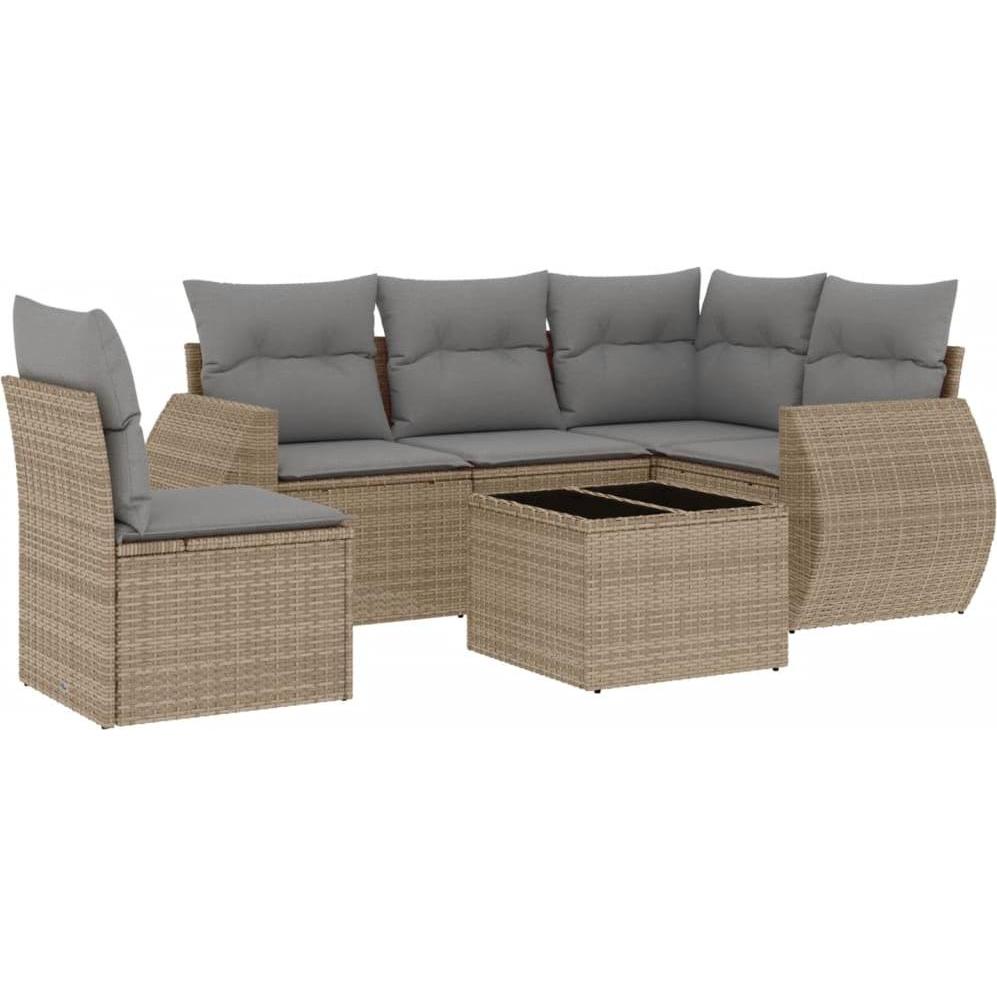 VidaXL, Gartenlounge, 10-tlg. Garten-Lounge-Set mit Kissen