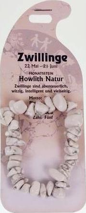 Produktbild Roost Armband Zwilling G239 Howlith natur (Howlith weiss)