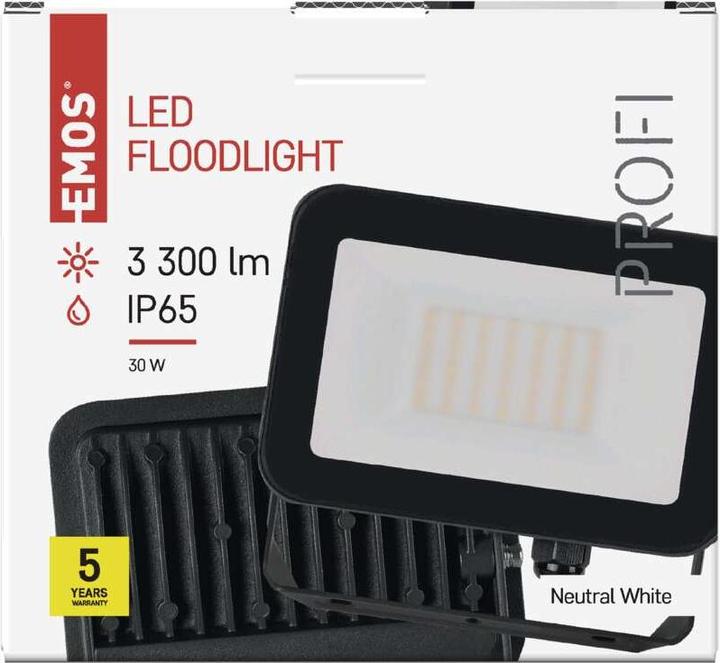 Produktbild Emos LED Flutlicht PROFI, 30W neutralweiss (3300 lm, IP65)