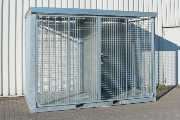 Produktbild eurokraft pro Gasflaschencontainer, montiert