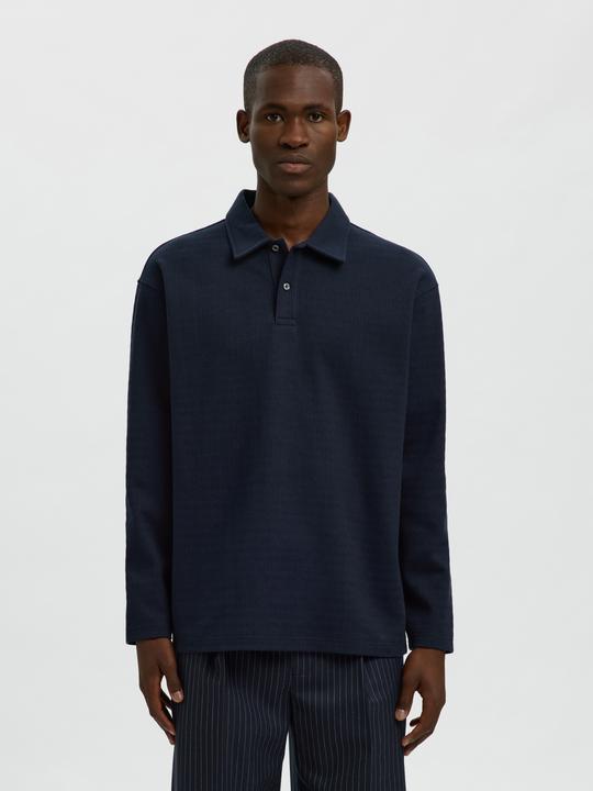 Produktbild Selected 100% Baumwoll Langarm-Poloshirt (M)