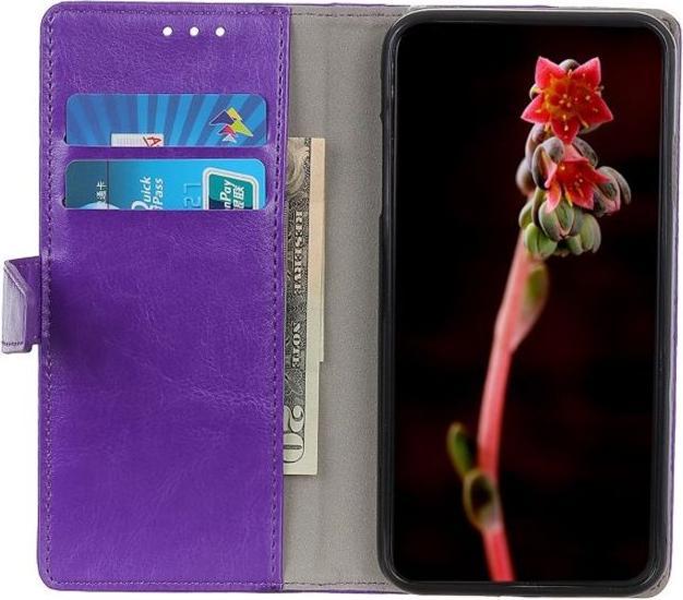 Actual product image MU Classic Crazy Horse Leather Bookcover Series (Xiaomi Redmi Note 8T)