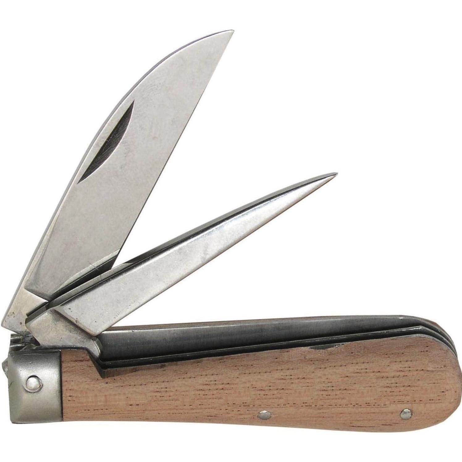 Dönges, Mehrzweckmesser, Kabelmesser 2-teilig mit Holzgriff