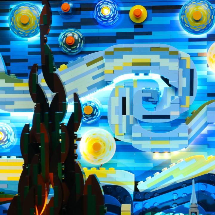 Immagine prodotto BrickBling Set di luci LED per LEGO Vincent van Gogh - La notte stellata
