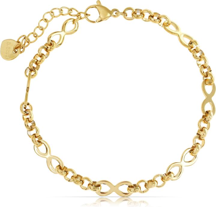 Immagine prodotto Made by Nami Infinity Armband (19 cm, Acciaio inossidabile)