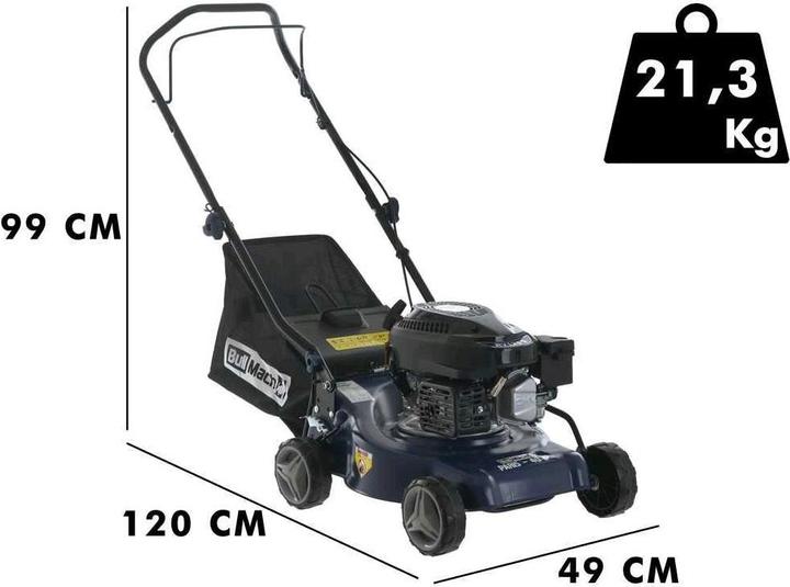 Actual product image BullMach 4HP RasenmäherBenzinmotor, 40cm Schnittbreite (Petrol)