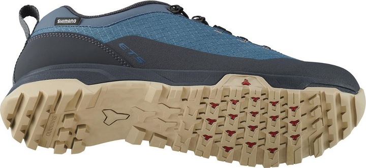 Actual product image Shimano ET501, SHOE, BLUE, STANDARD, FLAT, UNISEX, SIZE 43 (43)
