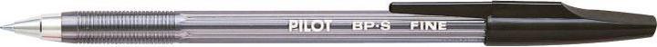 Actual product image Pilot BP-S, Clip, Stick ballpoint pen, Refillable, Black, 12 pc(s), Fine (Black, 12x)