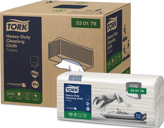 Actual product image Tork Cleaning cloth 530179 L238xW338approx. mm white 1-ply, unembossed (1 x)