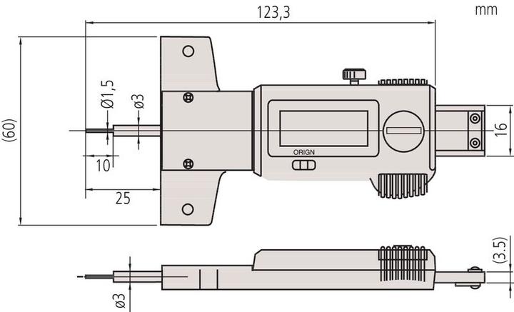 Mitutoyo Depth gauge (2.50 cm)