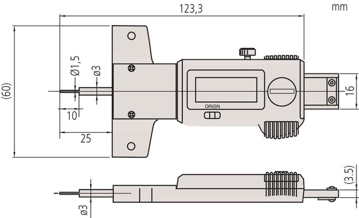 Actual product image Mitutoyo Depth gauge (2.50 cm)