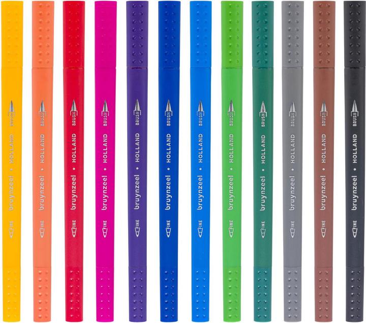 Produktbild Bruynzeel Fineliner Pinselstifte (12 x)