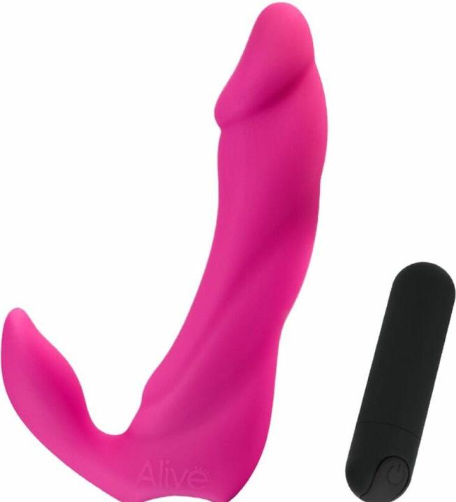 Image du produit Alive Bifun Pro Vibromasseur Gode Rose 14,9 cm