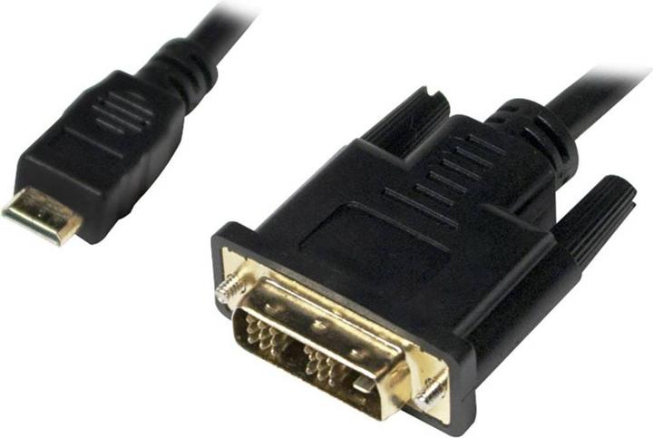 Image du produit LogiLink mini HDMI (Typ C) — DVI (1 m, HDMI, DVI)