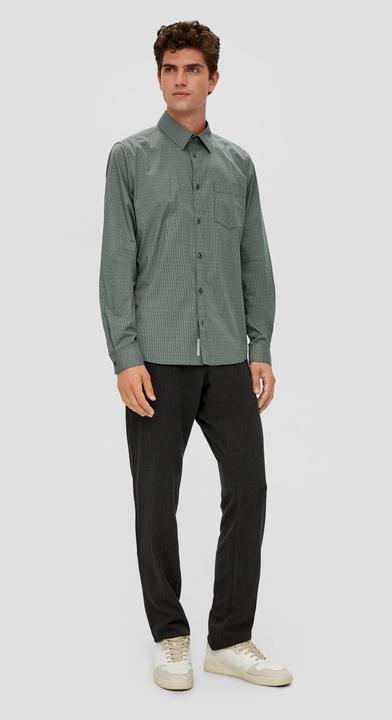 Produktbild s.Oliver Hemd Slim: Hemd aus Baumwollstretch (S)
