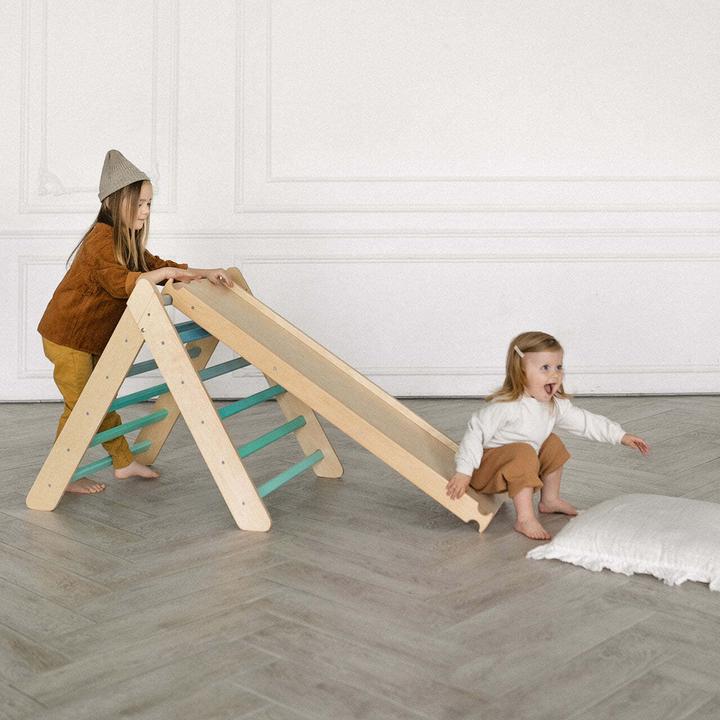 Actual product image Montessori Climbing frame M+ slide - Mint ® Sport&Gym