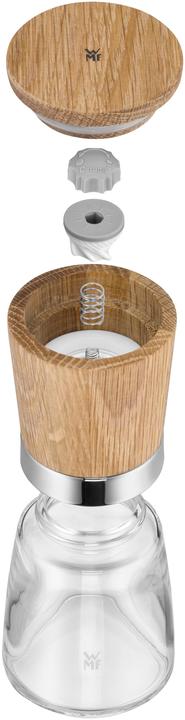 Produktbild WMF Gewürzmühle Salzmühle Pfeffermühle Ceramill Nature Holz Glas Keramikmahlwerk (Pfeffer, Salz)