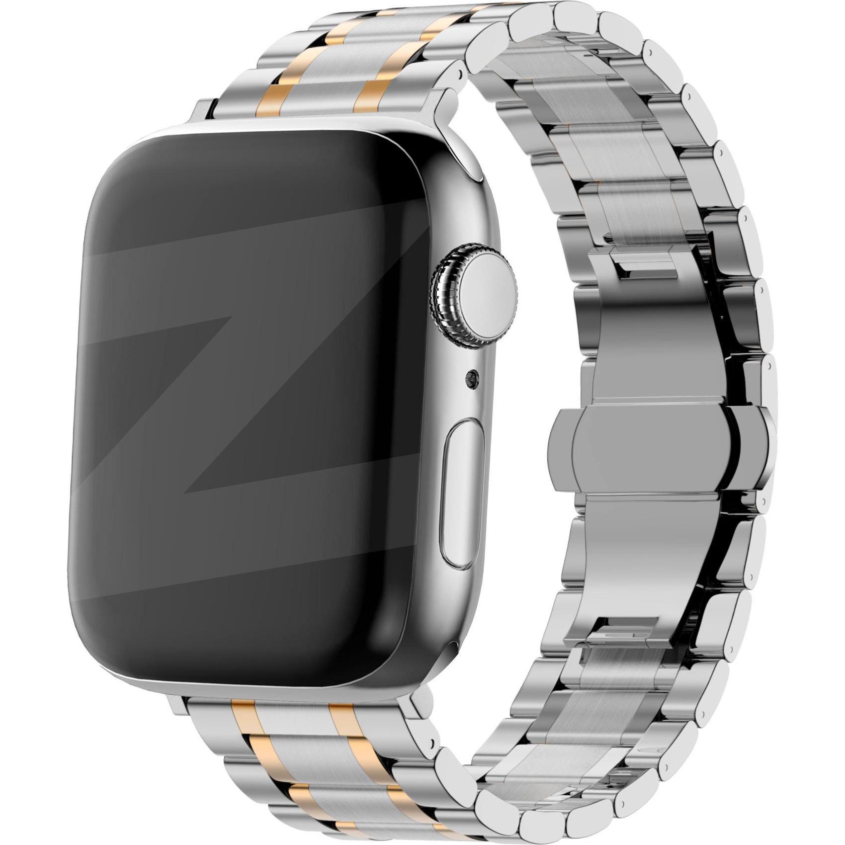 Thumbnail - Bandz Stahlarmband (Edelstahl), Uhrenarmband, Gold, Silber