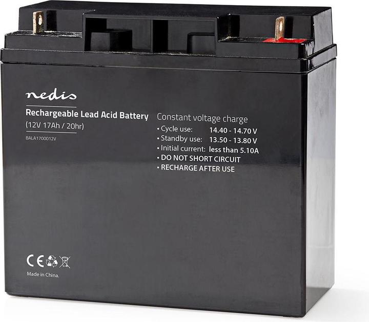 Actual product image Nedis Rechargeable lead acid battery| Lead acid| Rechargeable| 12 V| 17000 - (1 pcs., Device specific, 17000 mAh)