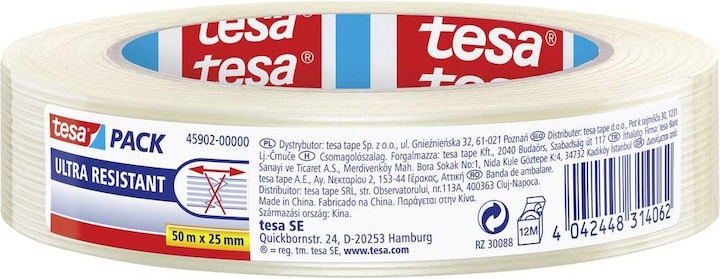 Produktbild tesa tesapack ULTRA RESITANT Filamentband glasfaserverstärkt (25 mm)