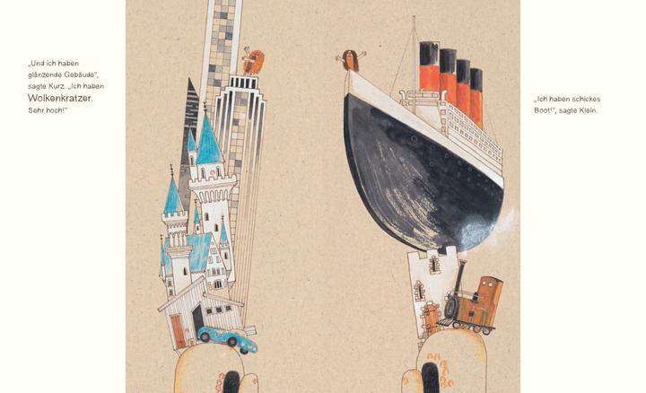 Produktbild Zuckersüss Kurz und Klein: Die Erfindung des Teilens (Deutsch, David Roberts, Pia Jüngert, Alistair Chisholm, 2023)