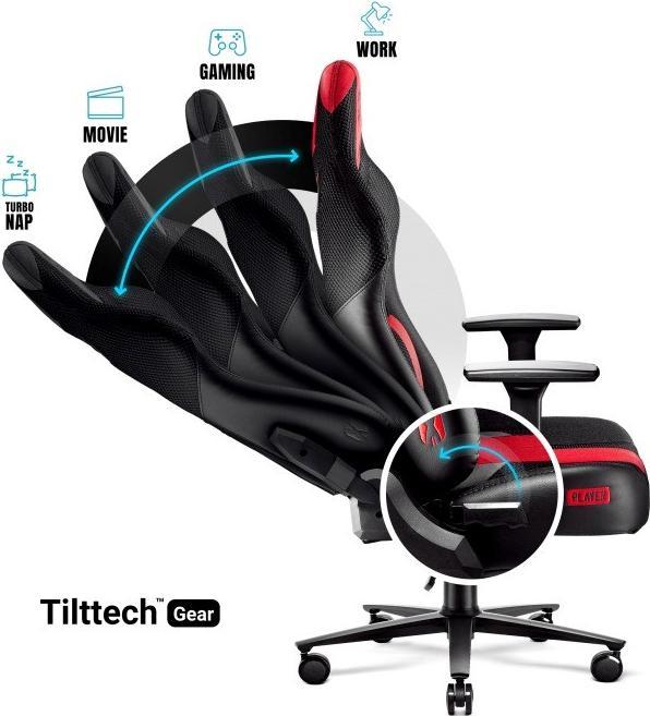 Actual product image Diablo Gaming Chair X-Player 2.0 Gaming Chair King Size, Black-Red