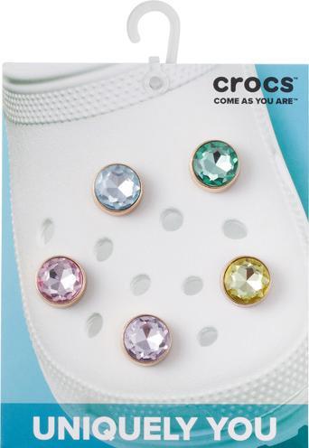 Actual product image Crocs Jibbitz- Gold and Gem (One size)