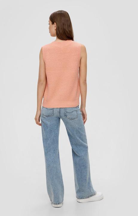 Produktbild s.Oliver Strickpullunder Strickpullunder mit V-Neck (L)