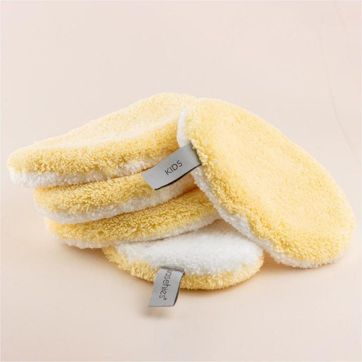 Produktbild Waschies Kidsline - Waschpads für Babys & Kinder Pastel Yellow Edition (Reinigungstücher Gesicht)