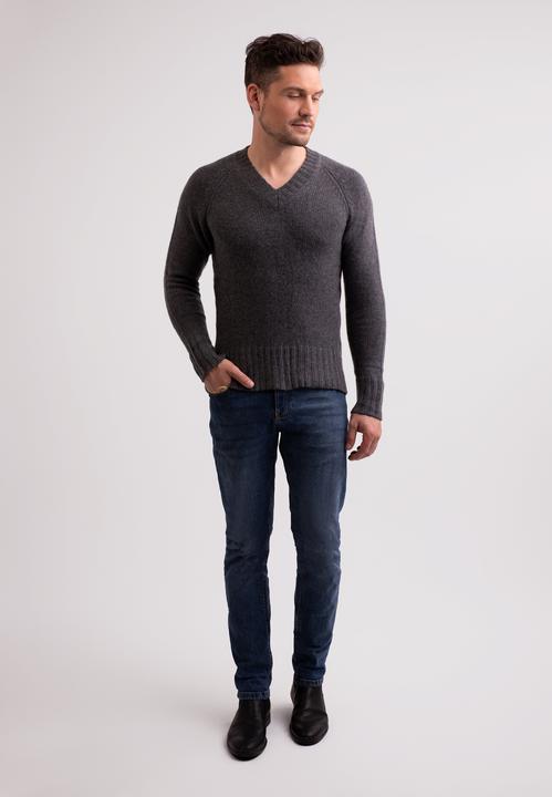 Actual product image Cash-Mere Recycelter Kaschmir V-Ausschnitt Pullover (S)