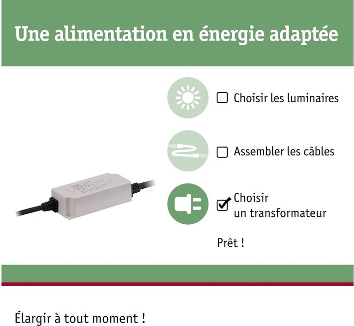 Image du produit Paulmann Alimentation électrique extérieure Plug & Shine 30W