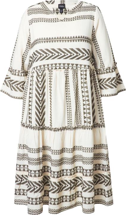 Produktbild Ulla Popken Kaftan-Kleid, Volants, A-Linie, 3/4-Arm (56)