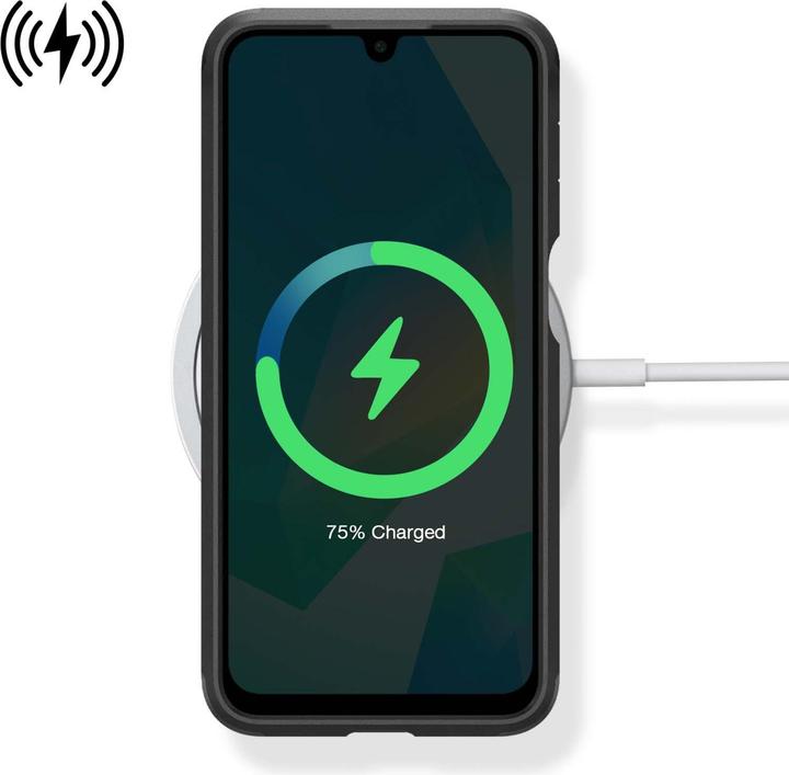 Actual product image Spigen Tough Armor Sam A16 4G/5G czarny/black ACS08889 (Samsung Galaxy A16)