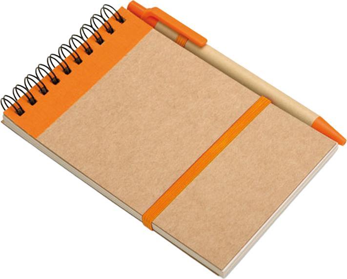 Image du produit MidOcean - Bloc-notes et stylo SONORA (A6, Blanc)