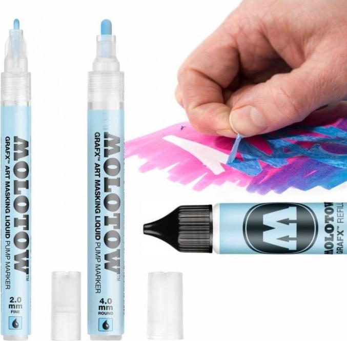 Image du produit Molotow Recharge liquide de masquage 30ml 693600 40g. (Dispositif de recharge, Bleu clair)