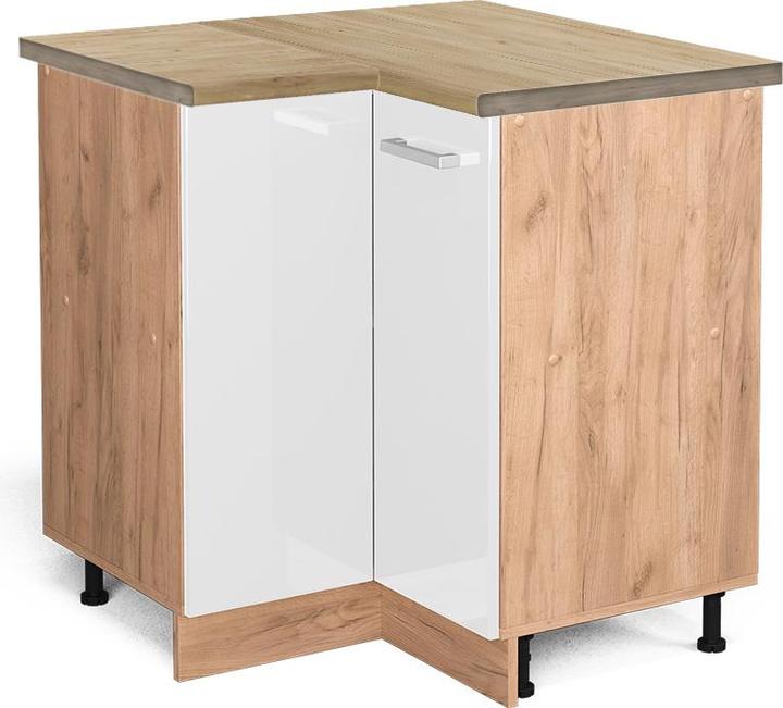 Goldkraft Eiche, Weiss, Weiss Hochglanz