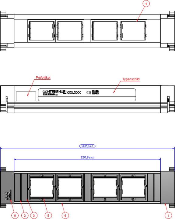 Actual product image Bachmann Slide / Conference / Top Frame - Frame (4x)