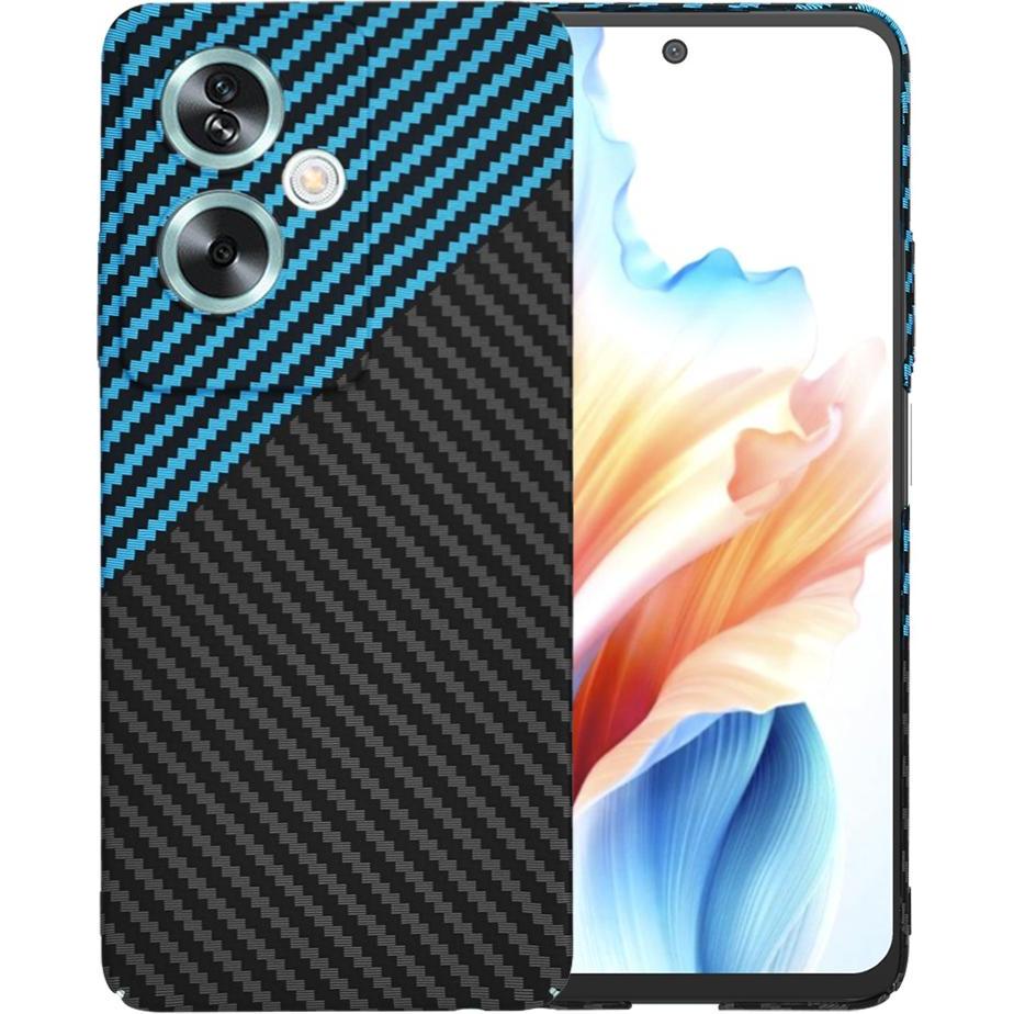 Techsuit - Carbonite FiberShell - Oppo A79 5G / OnePlus Nord N30 SE - Blue Pulse (OnePlus Nord N30 SE, Oppo A79), Cover smartphone, Blu