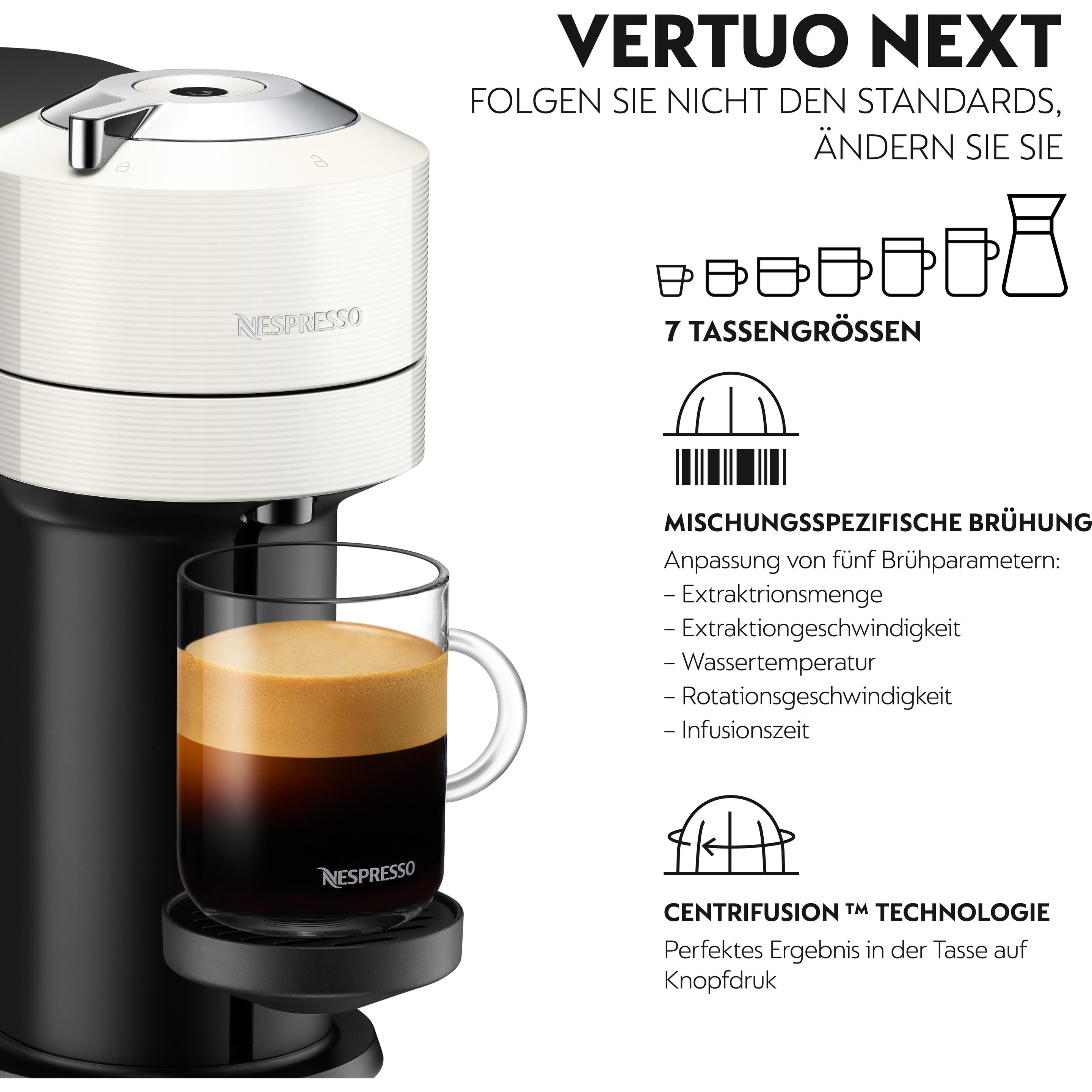 Thumbnail - De'Longhi Nespresso Vertuo Next, Kapselmaschine, Weiss