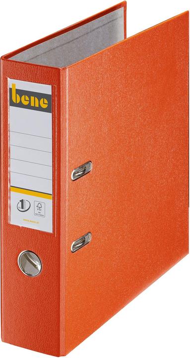 Actual product image Leitz Bene 291400OR. Material: Particle board, cardboard, paper, plastic, Colour of product: Orange (A4, 80 mm, 1 pcs.)