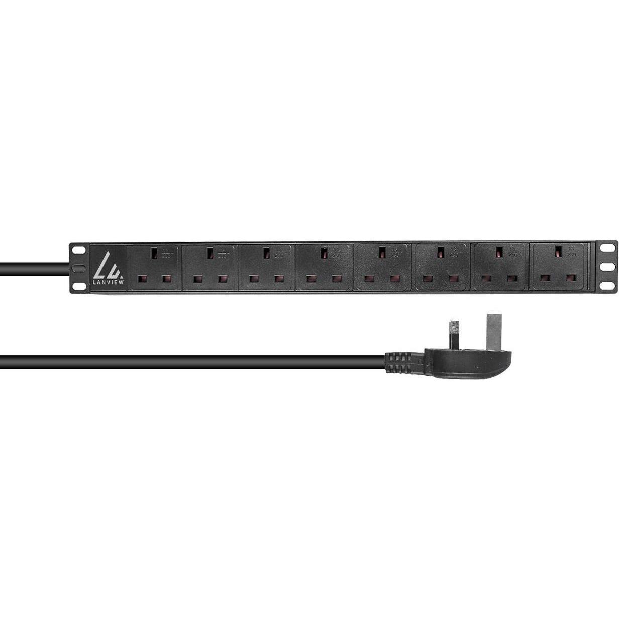 Lanview UK Rack mount power strip, USV Zubehör