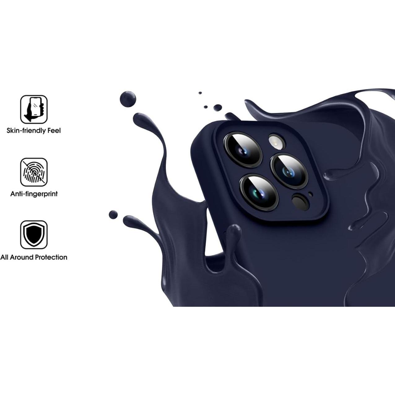 Thumbnail - Screenguard Apple iPhone 15 Pro Max Liquid Silicone Camera Protector Case (Apple iPhone 15 Pro Max), Smartphone Hülle, B...