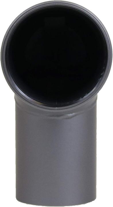 LANZZAS Pellebuis boog 30° graden diameter DN 80 mm, in zwart, pelletboog, kachelpijpboog, voor pelletkachels
