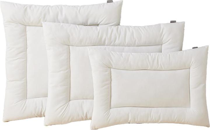 Produktbild Vertbaudet Flaches Kinder Kopfkissen mit Mikrofaser, kochfest & pflegeleicht (40 x 60 cm)