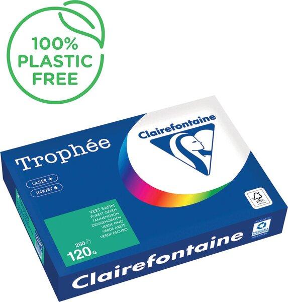 Produktbild Clairefontaine Kopierpapier Trophée tannengrün DIN A4 120 g/m² 250 Blatt (A4, 120 g/m²)